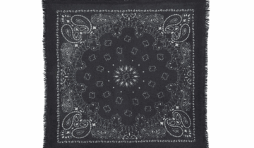 Kujten Small Cashmere Bandana Hachi Black