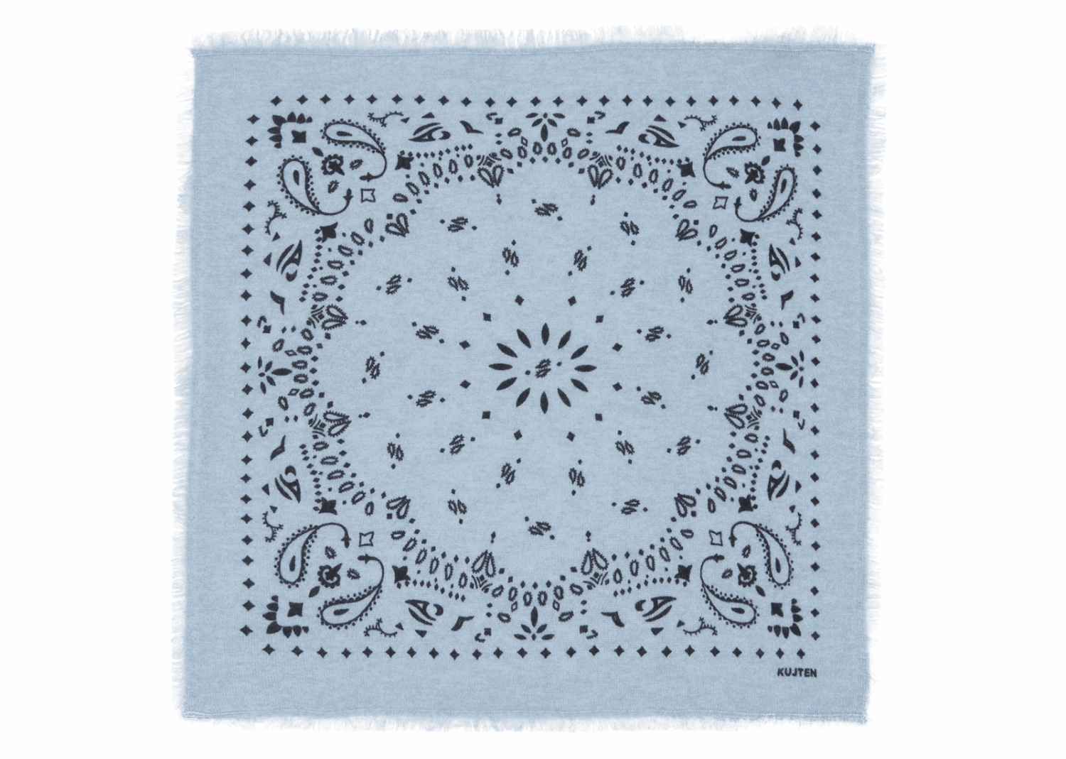 kujten small cashmere bandana hachi breezy sky blue