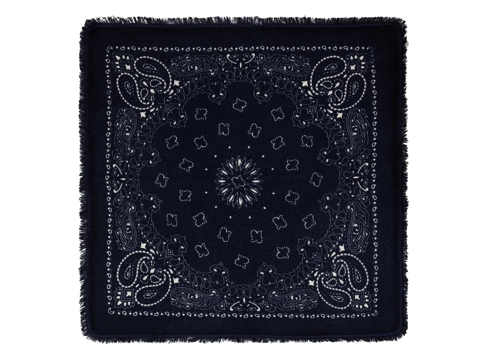 Kujten Small Cashmere Bandana Hachi Dark Navy Blue
