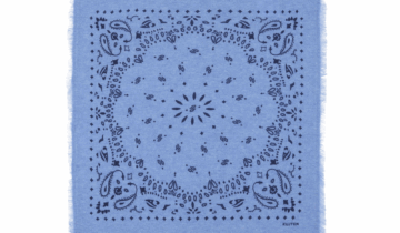 Kujten Small Cashmere Bandana Hachi Denim Jeans
