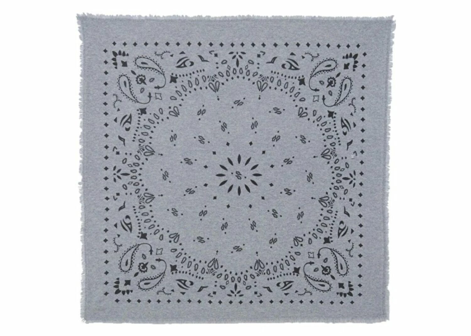 kujten small cashmere bandana hachi marl grey