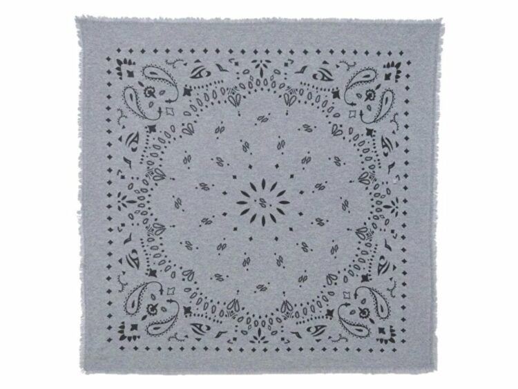 kujten small cashmere bandana hachi marl grey