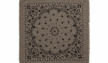 Kujten Small Cashmere Bandana Hachi Marl Khaki