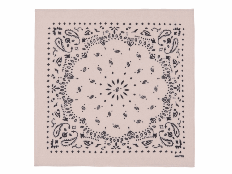 kujten small cashmere bandana hachi pastel pink