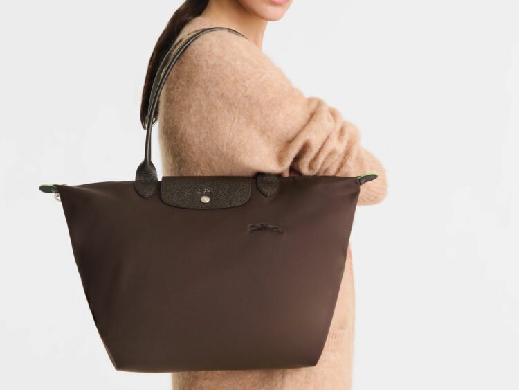 Longchamp Le Pliage Green Large Tote Bag Mocha