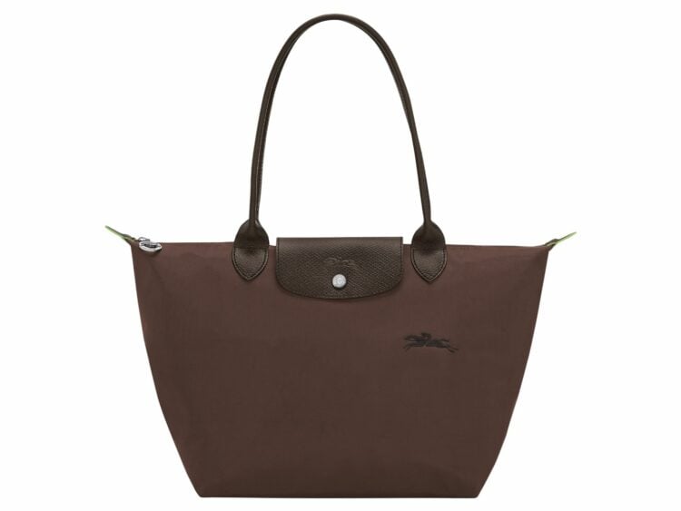 longchamp le pliage green medium tote bag mocha