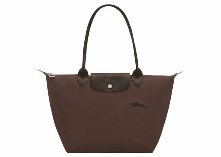 longchamp le pliage green medium tote bag mocha
