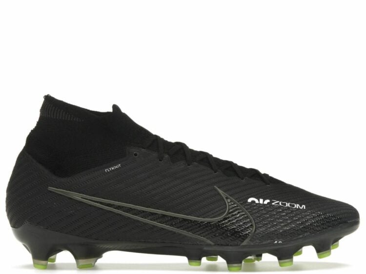 nike zoom mercurial superfly 9 elite ag pro black white volt