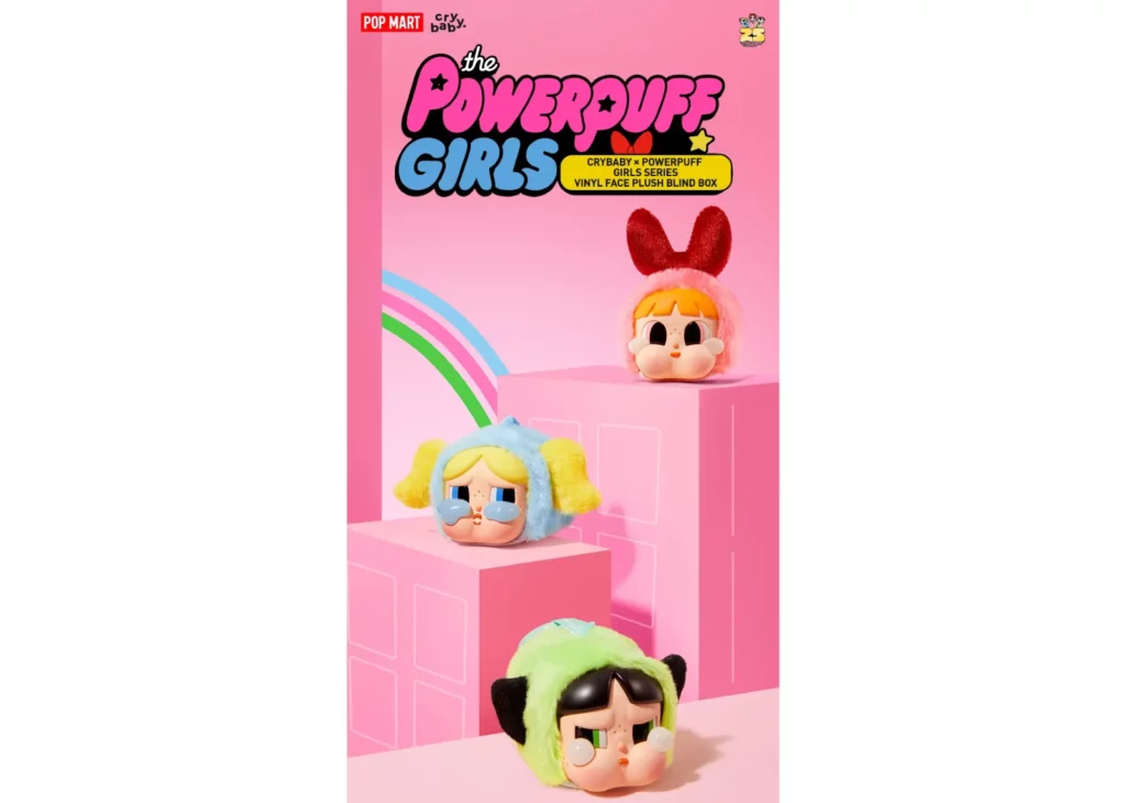 Pop Mart CryBaby x Powerpuff Girls Series Vinyl Face Plush Single