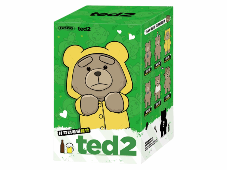 pop mart ted2 teddy bear action plush pendant series single blind box