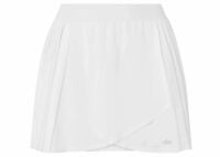 alo yoga aces wrap effect pleated tennis skirt white