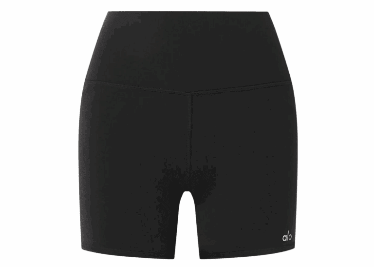 Alo Yoga Airbrush 5" Stretch Cycling Shorts Black