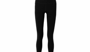Alo Yoga Alosoft Stretch-Knit 7/8 Leggings Black