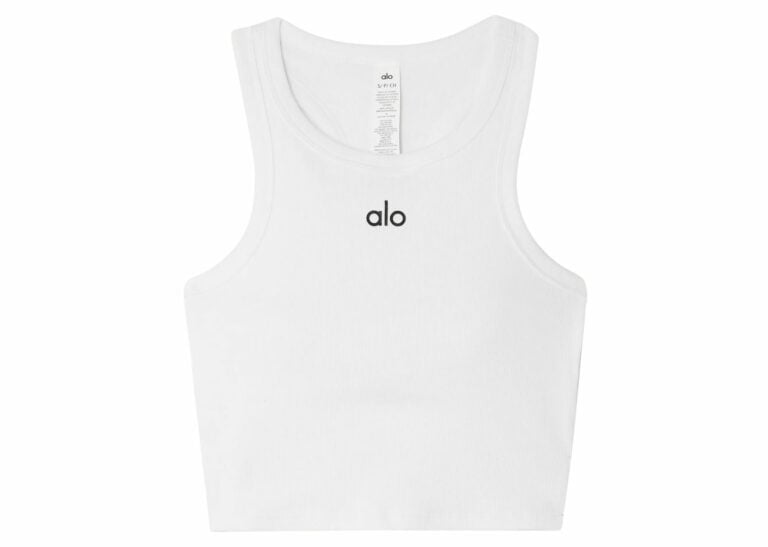 Alo Yoga Aspire Tank White Black