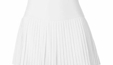 Alo Yoga Grand Slam Pleated Airlift Tennis Skirt White