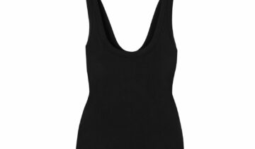 Alo Yoga Seamless Cotton-Blend Tank Top Black