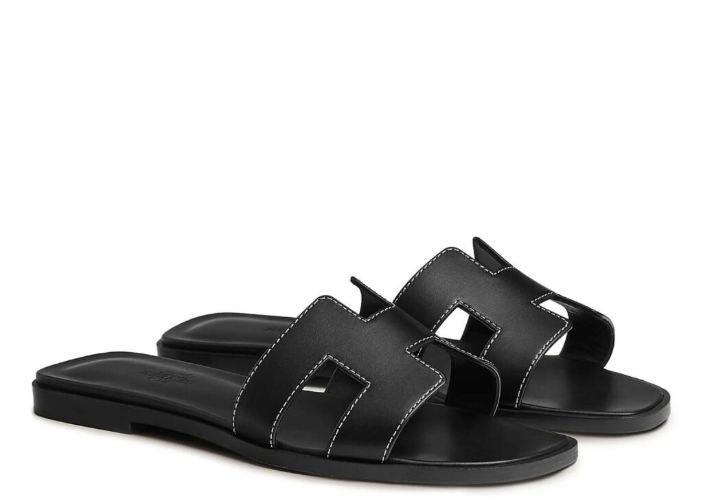 HERMES スヌード Hermes Oran Sandal Nior Box Calfskin Leather - H021056Z-01340