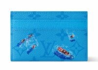 louis vuitton pool double card case blue lagoon