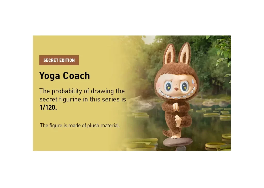 Pop Mart Labubu The Monsters Lazy Yoga Series Figures Single Blind