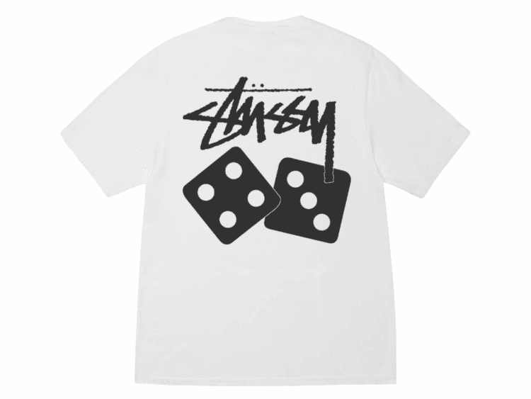 stussy dice tee pigment dyed natural
