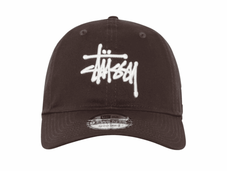 stussy new era 9twenty basic strapback cap brown