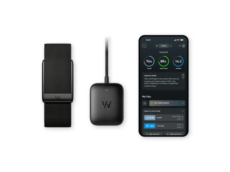 Whoop 5.0 Jet Black CoreKnit Band - 12 Month One Membership