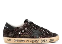 Golden Goose Super-Star Dark Brown Glitter (W)