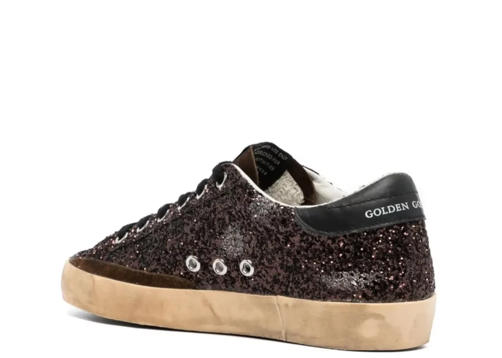 Golden Goose Super-Star Dark Brown Glitter (W) - GWF00101