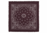 kujten large cashmere bandana hachiko burgundy
