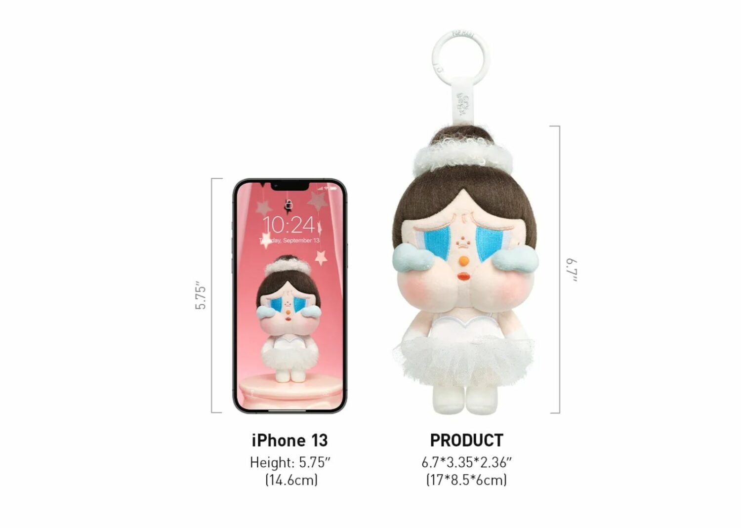 pop mart crybaby shiny shiny series plush blister pack pendant2