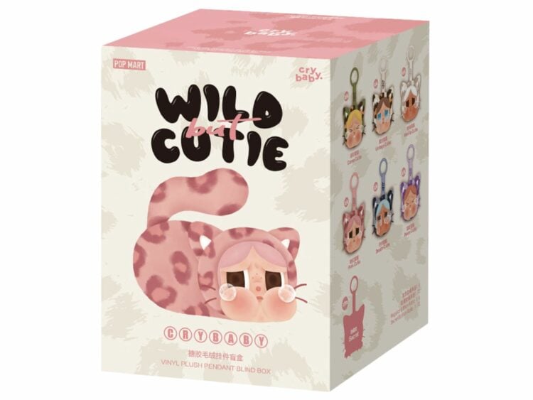 pop mart crybaby wild but cutie series vinyl plush pendant single blind box