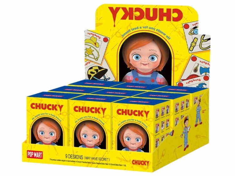 pop mart chucky franchise series figures sealed case (9 blind boxes)