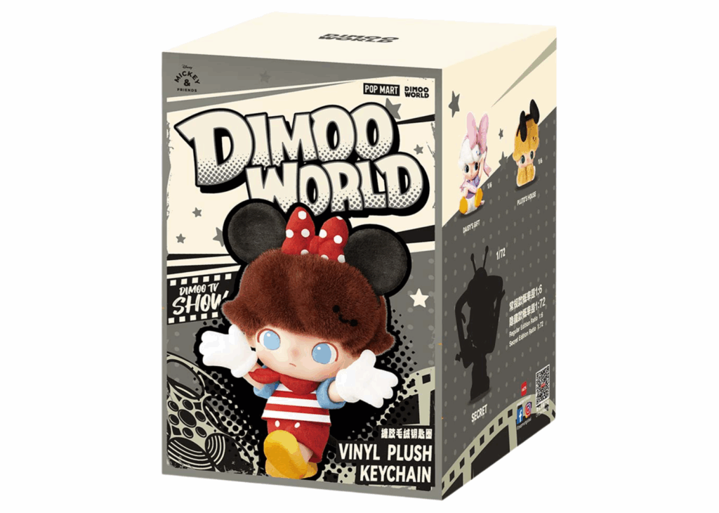 Pop Mart DIMOO World x Disney Series Vinyl Plush Keychain Single