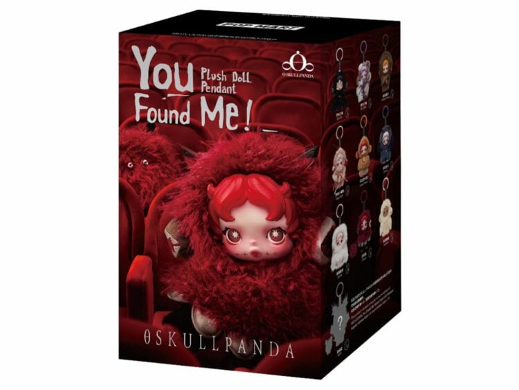 pop mart skullpanda you found me! series plush doll pendant single blind box