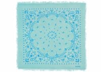 kujten large cashmere bandana hachiko bico blue green