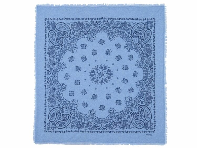 kujten large cashmere bandana hachiko bico blue jeans
