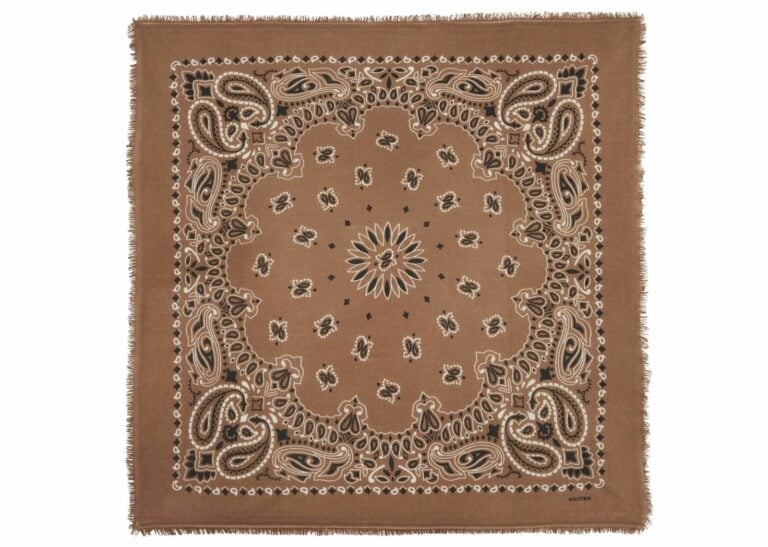 Kujten Large Cashmere Bandana Hachiko Bico Caramelo