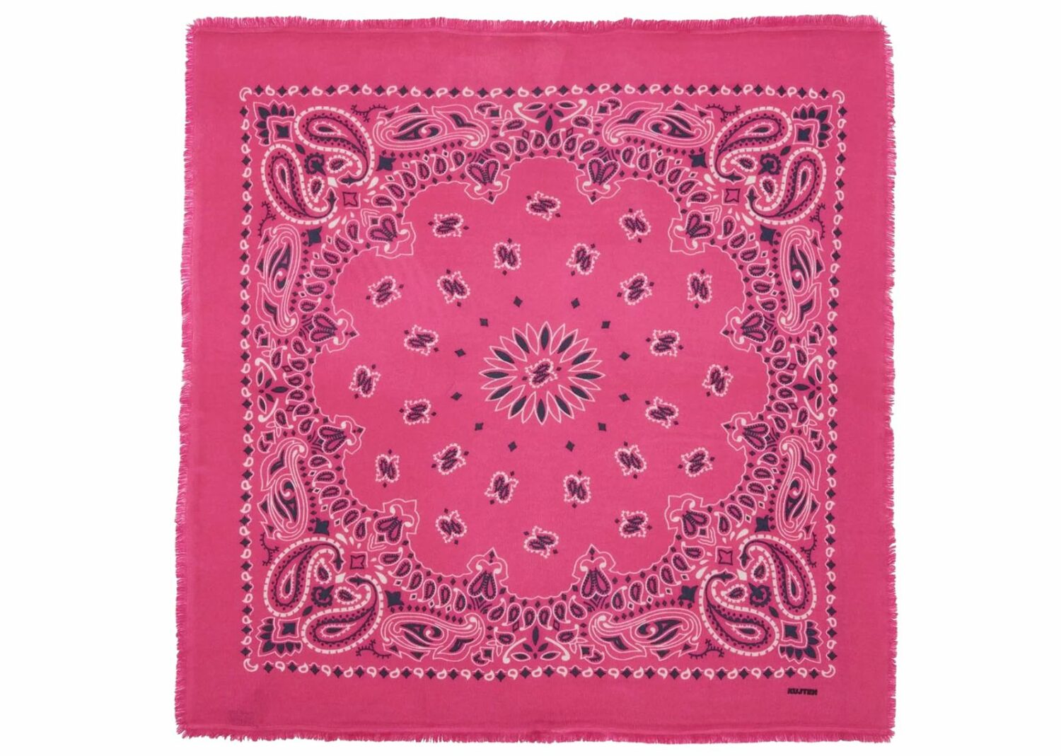kujten large cashmere bandana hachiko bico fluorescent pink