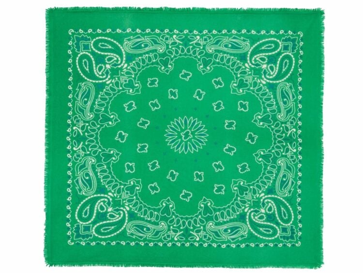 kujten large cashmere bandana hachiko bico grass green