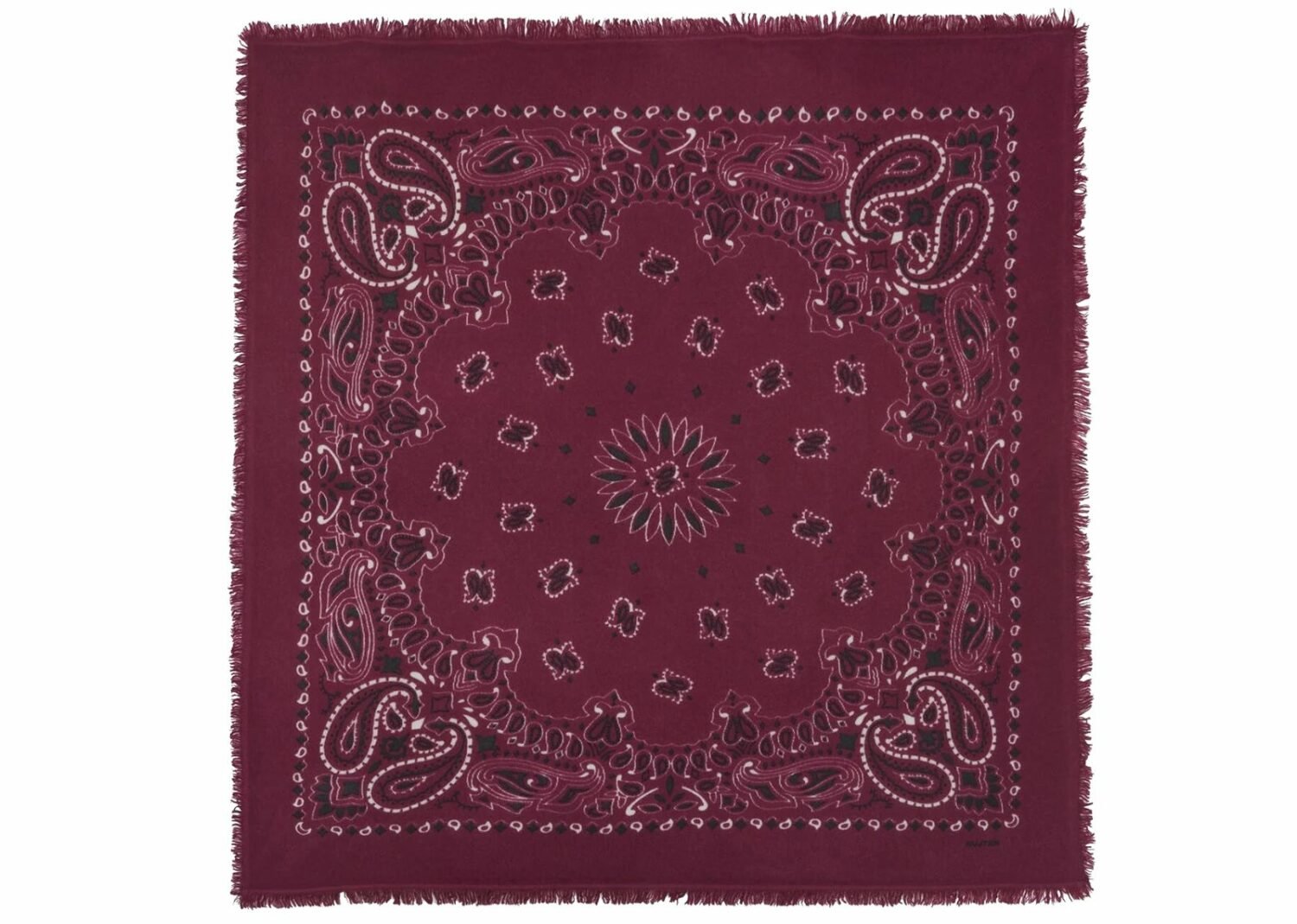 kujten large cashmere bandana hachiko bico marl wine red