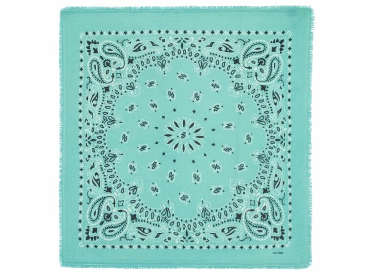 kujten large cashmere bandana hachiko bico marshmallow green