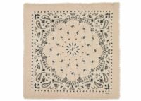 Kujten Large Cashmere Bandana Hachiko Bico Organic White