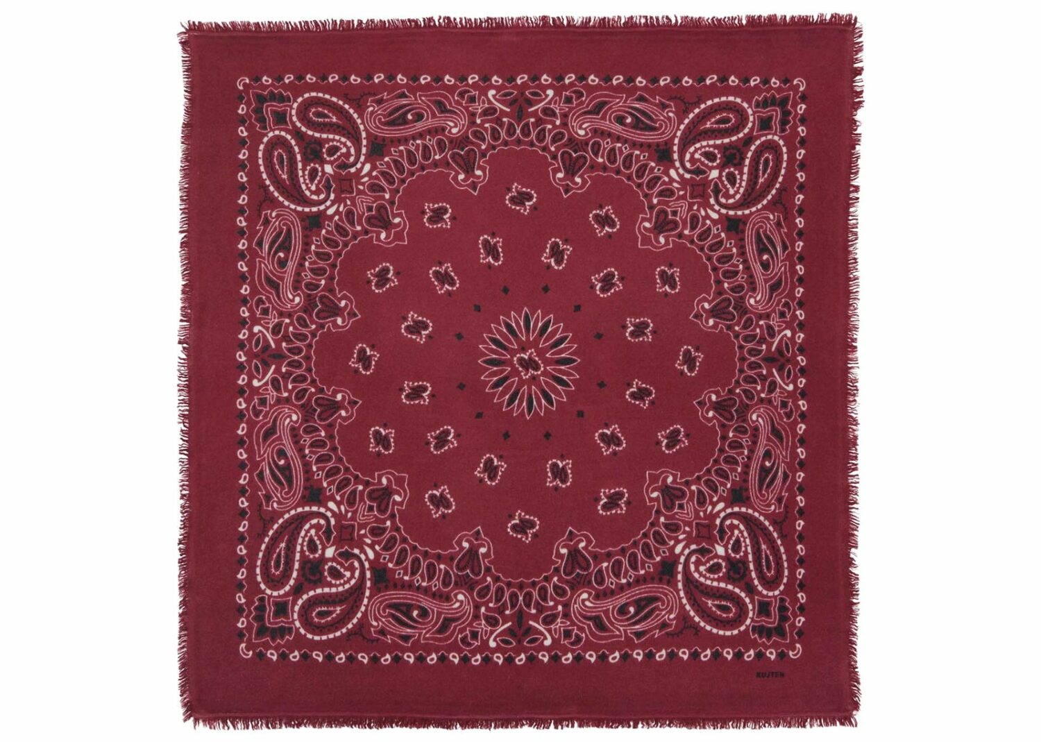 kujten large cashmere bandana hachiko bico sierra red