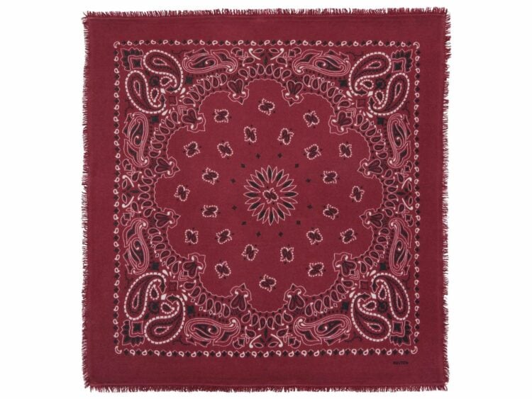 kujten large cashmere bandana hachiko bico sierra red