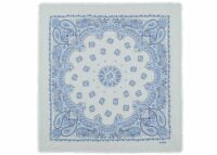 Kujten Large Cashmere Bandana Hachiko Bico Silver Blue