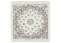 kujten large cashmere bandana hachiko bico white burgundy sienna
