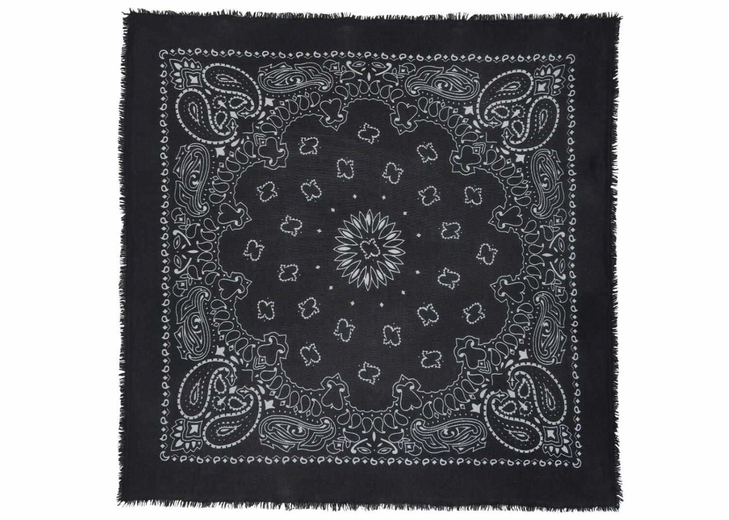 kujten large cashmere bandana hachiko black