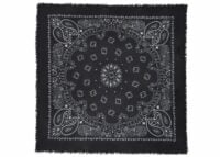 kujten large cashmere bandana hachiko black