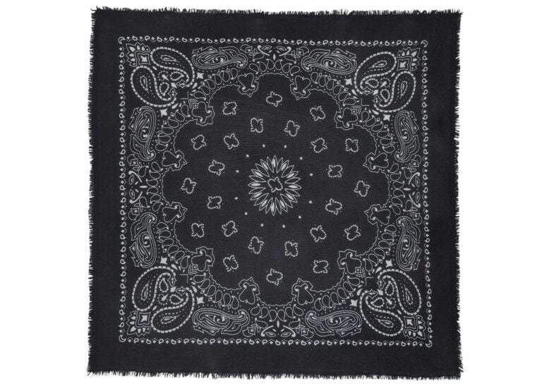 Kujten Large Cashmere Bandana Hachiko Black