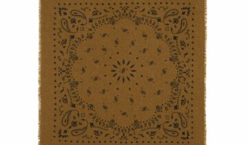 Kujten Large Cashmere Bandana Hachiko Bronze